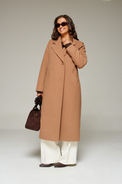 Пальто Beautiful&Free 7010 бежевый - фото 7