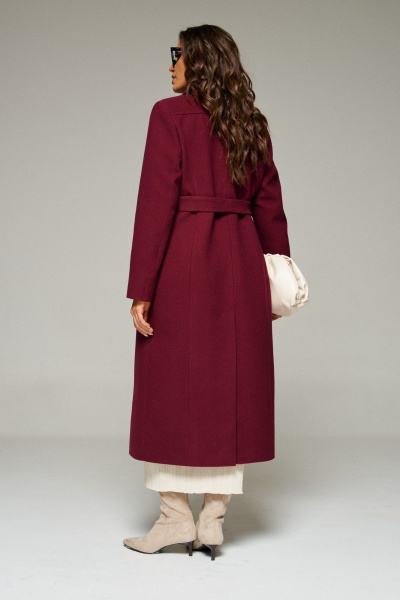 Пальто Beautiful&Free 7010 бордо - фото 12