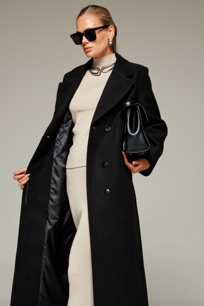 Пальто Beautiful&Free 7010 черный - фото 5