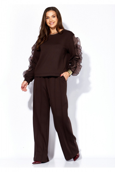 Брюки, джемпер TAiER 1403 шоколад - фото 6