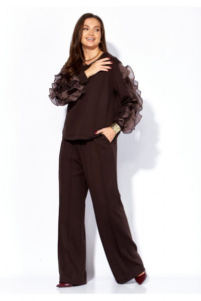 Брюки, джемпер TAiER 1403 шоколад - фото 1