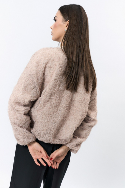 Бомбер Verita 2402 бежевый - фото 6