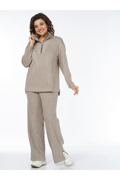 Брюки, джемпер Пинск-Стиль 3114 какао - фото 2