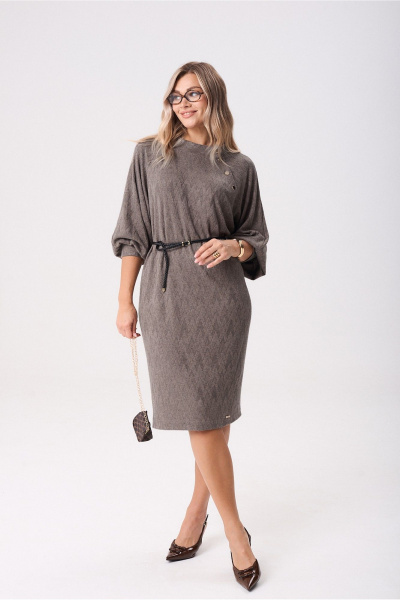 Платье Verita 2408 шоколад - фото 5