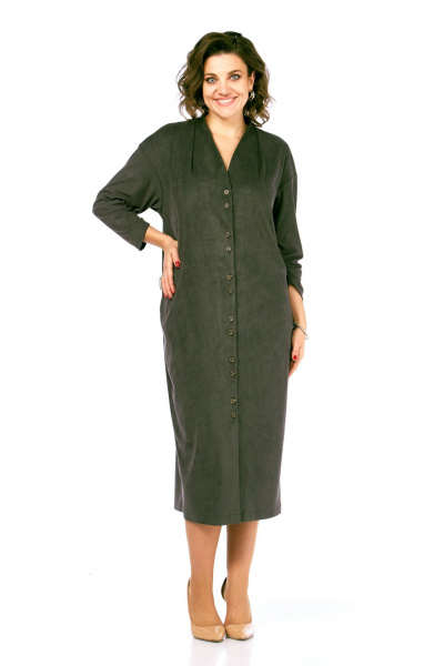 Платье Диомант 2109 хаки - фото 3