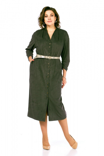 Платье Диомант 2109 хаки - фото 2