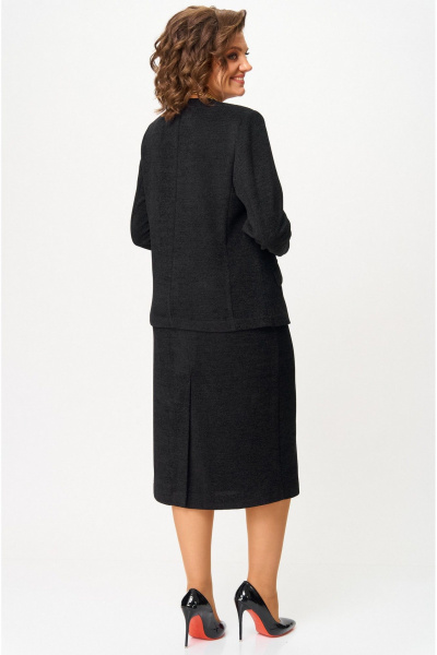 Жакет, юбка БелЭльСтиль 849-2_85_22+557-2_76_22 черный - фото 4
