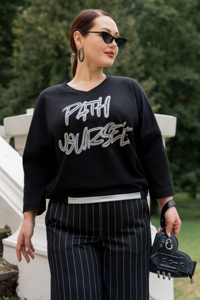 Брюки, джемпер ADARIN А37 черный - фото 2