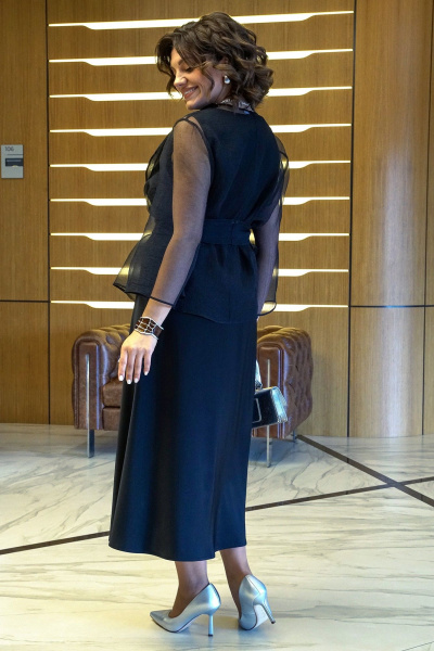 Блуза, платье Alani Collection 2433 черный - фото 7