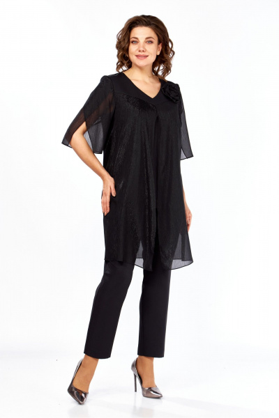 Блуза, брюки SVT-fashion 617 черный - фото 5