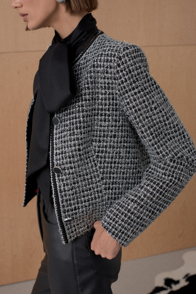 Жакет из жаккардового полотна с люрексом Mixan 2085 - фото 8