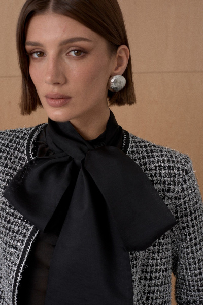 Жакет из жаккардового полотна с люрексом Mixan 2085 - фото 5