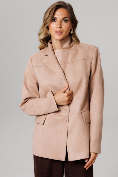 Жакет Laikony L-953 бежевый - фото 7