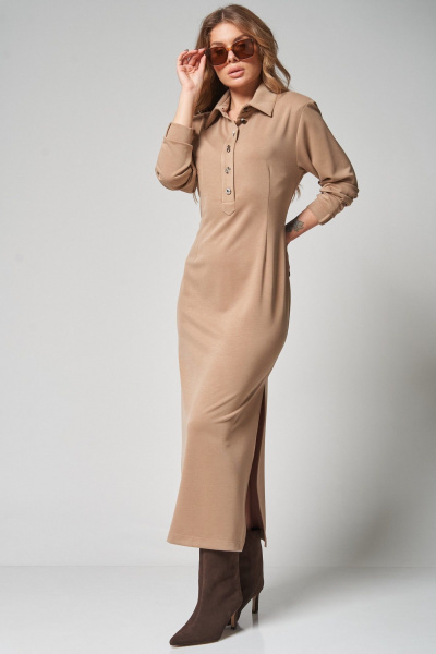 Платье Laikony L-663 капучино - фото 6