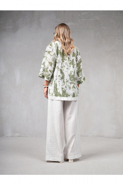 Жакет Erika 17393 серо-зеленый - фото 7