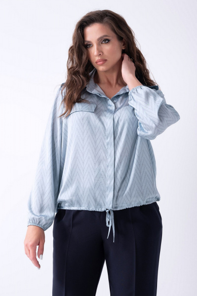 Блуза Erika С-167 голубой - фото 2