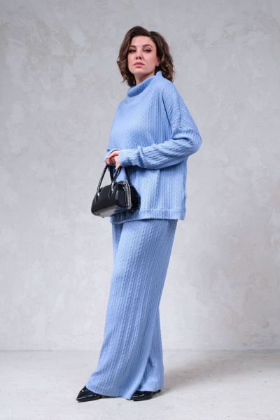 Брюки, джемпер Erika 1683 голубой - фото 2