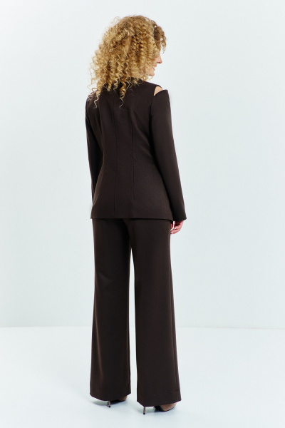 Брюки, жакет Euromoda 637 коричневый - фото 3