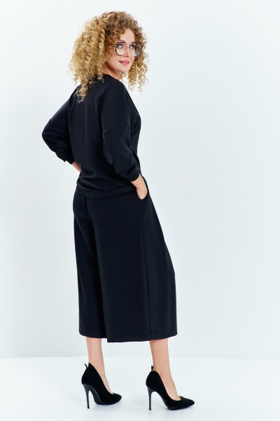 Джемпер, кюлоты Euromoda 638 черный - фото 4