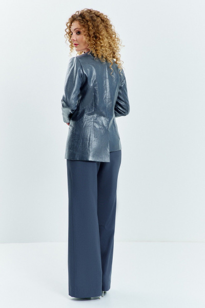 Брюки, жакет Euromoda 644 синий - фото 3