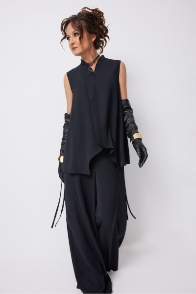 Брюки, накидка, топ ElPaiz 1275 черный - фото 4