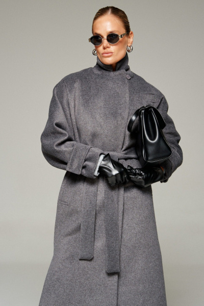 Пальто Beautiful&Free 7011 графит - фото 16