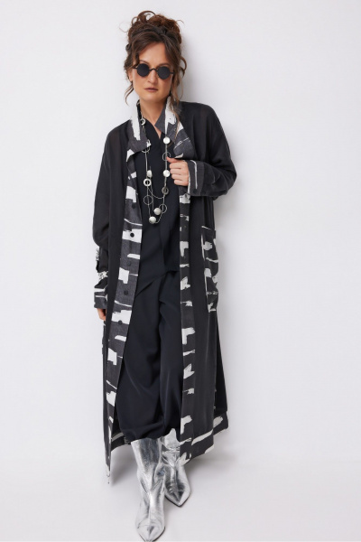 Брюки, накидка, топ ElPaiz 1275 черный - фото 1