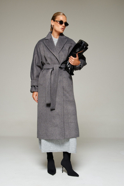 Пальто Beautiful&Free 7011 графит - фото 14