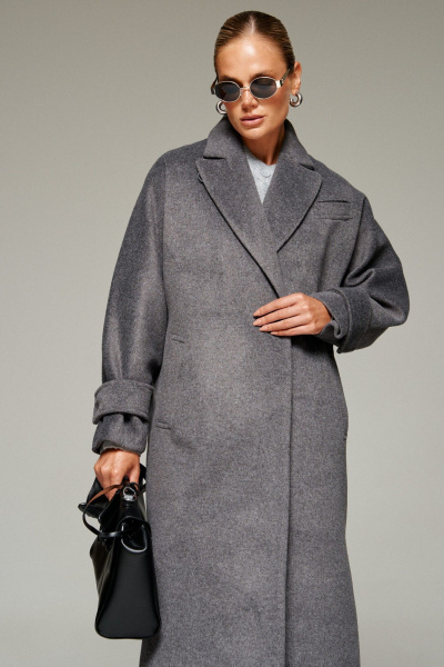 Пальто Beautiful&Free 7011 графит - фото 13