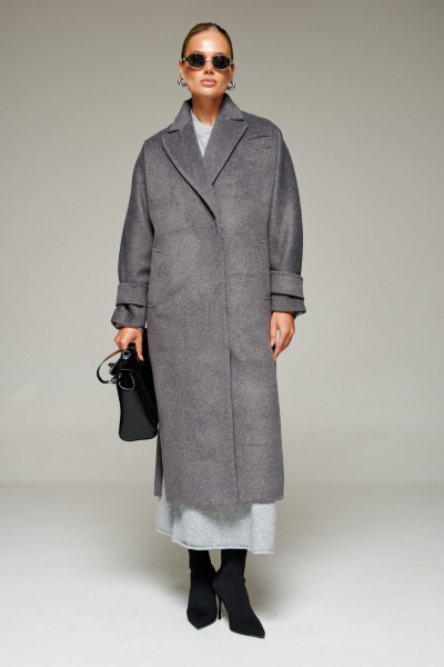 Пальто Beautiful&Free 7011 графит - фото 12