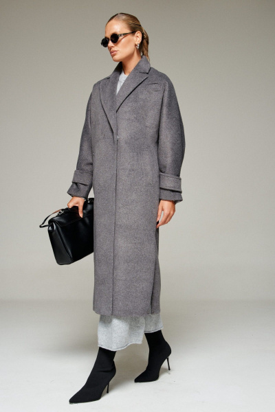 Пальто Beautiful&Free 7011 графит - фото 11