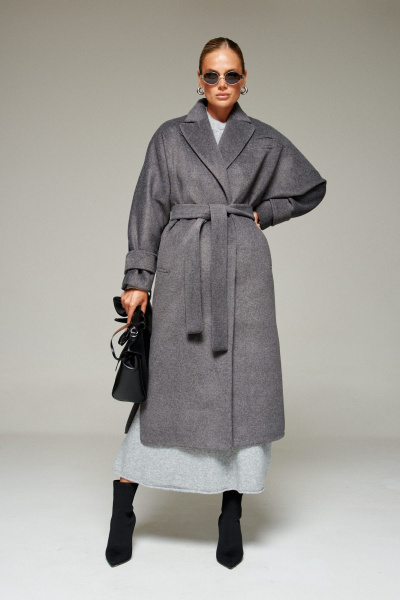 Пальто Beautiful&Free 7011 графит - фото 1