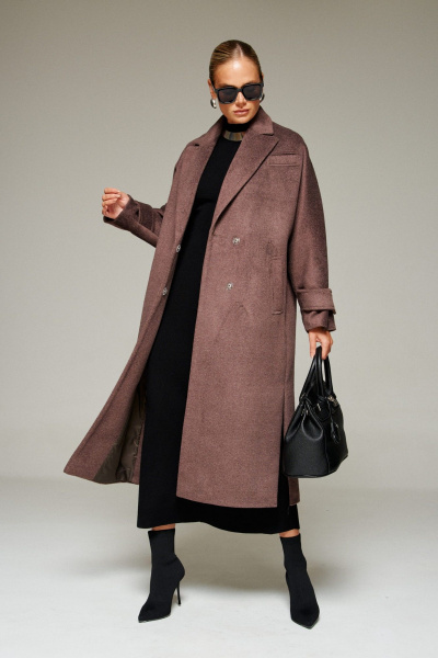 Пальто Beautiful&Free 7011 какао - фото 2