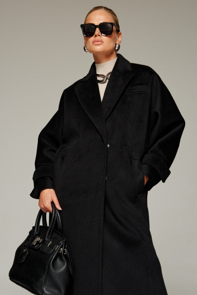 Пальто Beautiful&Free 7011 черный - фото 11