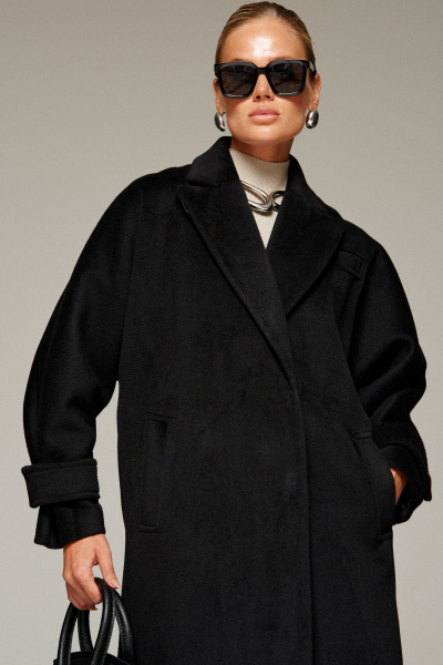 Пальто Beautiful&Free 7011 черный - фото 10