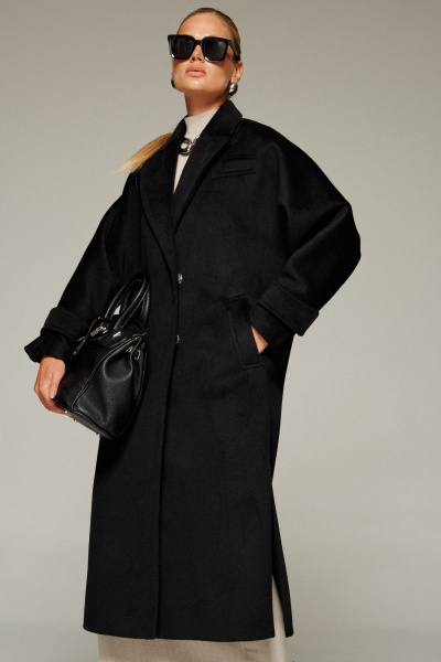 Пальто Beautiful&Free 7011 черный - фото 9