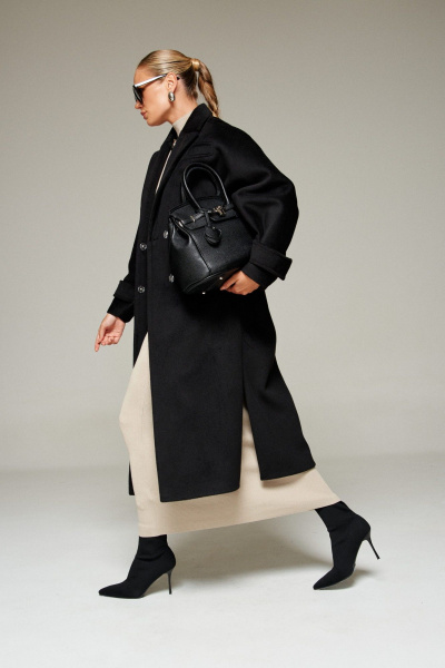 Пальто Beautiful&Free 7011 черный - фото 6