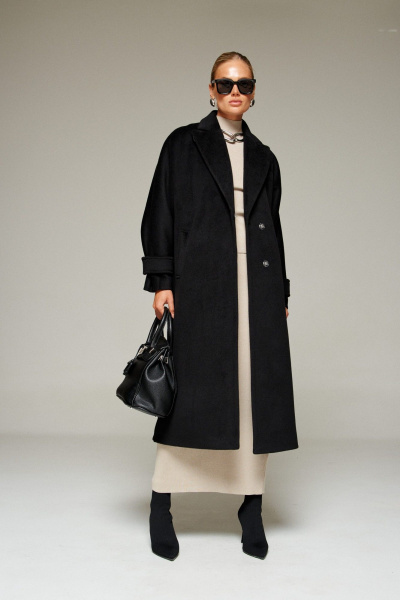 Пальто Beautiful&Free 7011 черный - фото 2