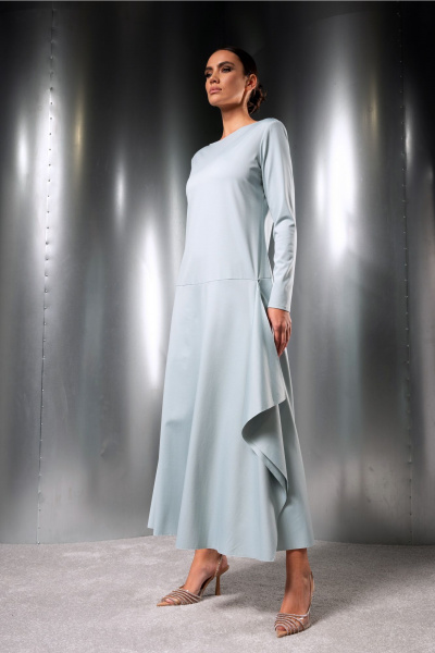 Платье Erika 7370-3 голубой - фото 2