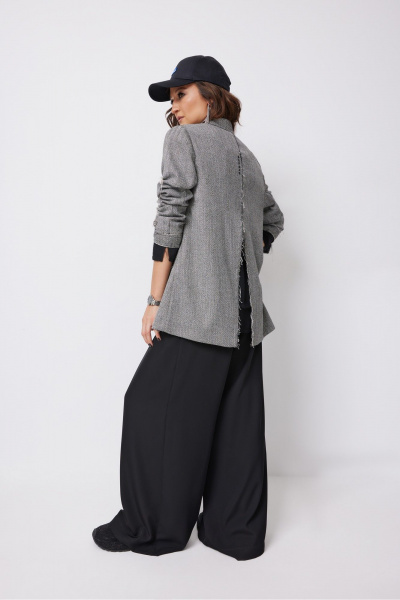 Блуза, брюки, жакет ElPaiz 1279 черный+серый - фото 5
