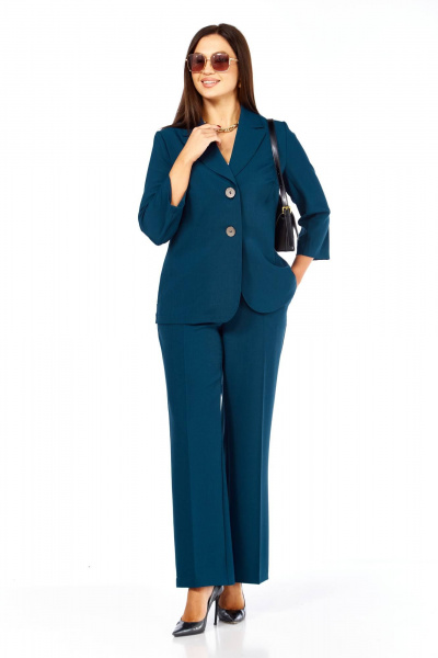 Брюки, жакет Taita plus 2520/2 морская_волна - фото 2