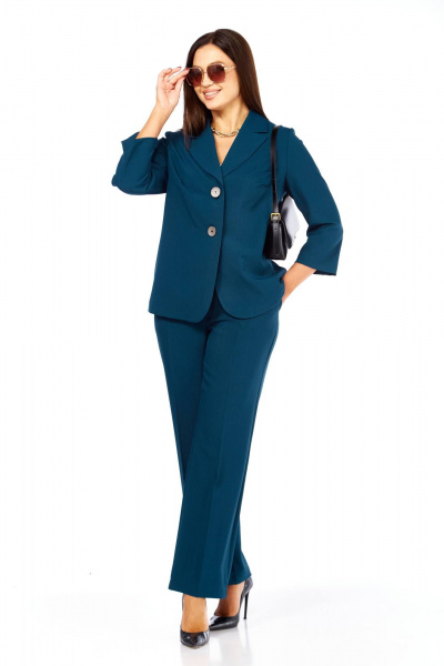 Брюки, жакет Taita plus 2520/2 морская_волна - фото 1