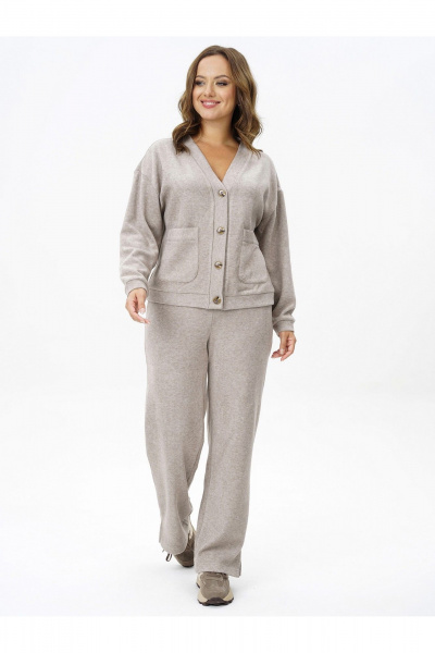 Брюки, жакет Пинск-Стиль 258 какао - фото 9