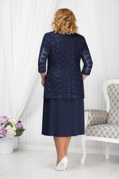 Блуза, платье Ninele 5665 синий - фото 2