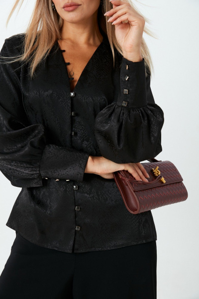 Блуза LM М148 черный_питон - фото 3