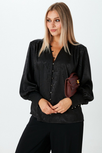 Блуза LM М148 черный_питон - фото 2