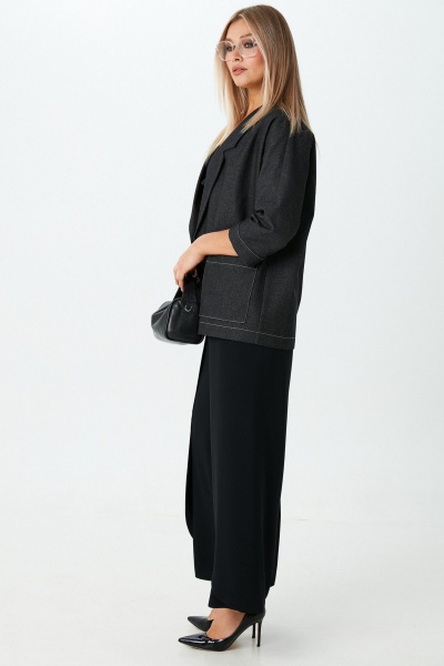 Брюки, жакет LM К860143 черный_джинс - фото 6