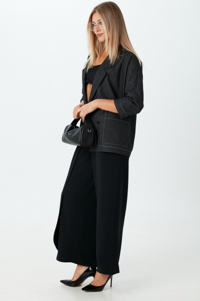 Брюки, жакет LM К860143 черный_джинс - фото 5