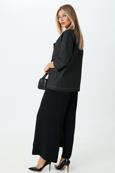 Брюки, жакет LM К860143 черный_джинс - фото 2