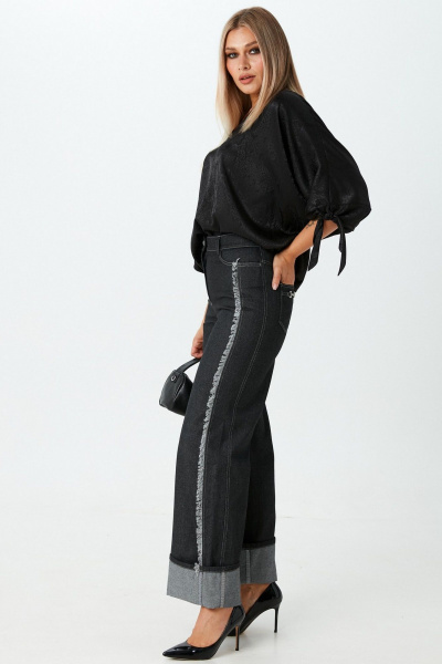 Блуза, брюки LM 1710116 черный - фото 4